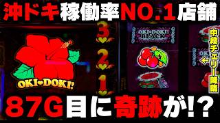 【沖ドキゴージャス】沖ドキ稼働率No.1店舗で全ツッパ！中段チェリーからフリーズ発生でぶっ壊れる！？【パチンカス養分ユウきのガチ実践#476 】