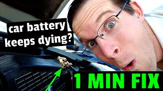EASY FIX! Car Battery Keeps Dying? How to fix in 1 minute