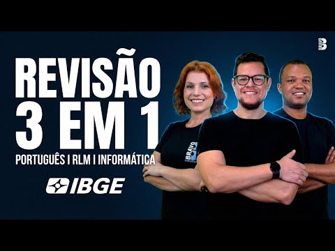 COMO A FGV COBRA? REVISÃO COMPLETA 3 EM 1 PARA O CONCURSO IBGE