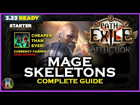 [PoE 3.23] MAGE SKELETONS BUILD - COMPLETE GUIDE - GUARDIAN - AFFLICTION LEAGUE - POE BUILDS