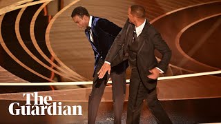 Watch the uncensored moment Will Smith smacks Chri