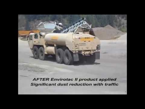 Envirotac Dust Suppressant Test