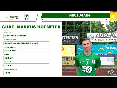 SV Zeilsheim | Vorstellung Neuzugang Markus Hofmeier