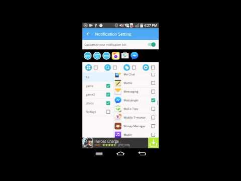 Notification Bar Launcher Video