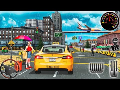 UK Taxi Car Driving Simulator 2025 - Real Taxi Game - City & Countryside Taxi Driving Gameplay