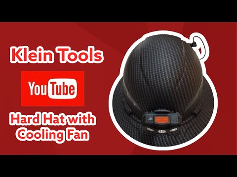 Klein Hard Hat with Cooling Fan. #kleintools #toolreviews