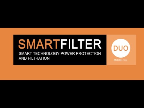Slide 6 - Smart Filter Duo. Universal Filter and Surge Protector. 2 Outlets with 1 metre extension cord (video)