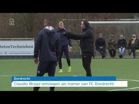 Claudio Braga ontslagen als trainer van FC Dordrecht