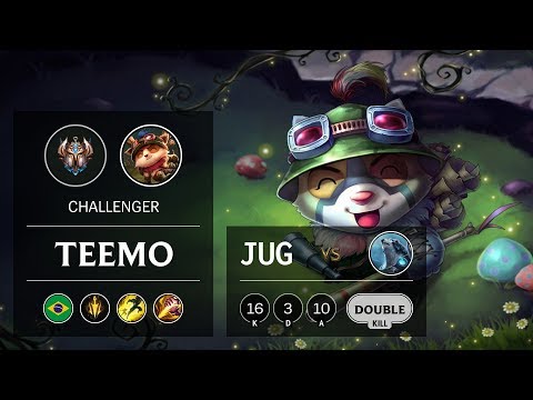 Teemo Jungle vs Volibear - BR Challenger Patch 9.14