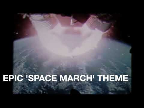 Epic game/movie music theme vintage James Bond style 'space march'