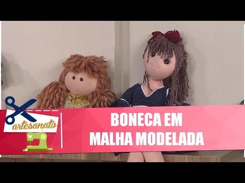 Faça uma boneca em malha modelada com aartesã Solange Adam - Vida Melhor - 27/05/19