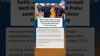 DETIK-DETIK Pelaku Tembak Mati Hansip Dibekuk Polisi saat Melarikan Diri ke Lampung