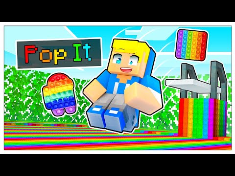 BAGNO NELLA PISCINA DI POP IT?! - Famiglia di Minecraft 2021
