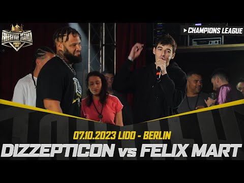 DIZZEPTICON vs. FELIX MART | Freestylemania Champions League | Toptier Takeover, 07.10.2023 Berlin