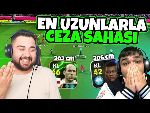 PENALTY AREA CHALLENGE but THE TALLEST PLAYERS OF THE GAME ARE IN THE GOAL! 202 cm KOLLER vs 206 ...