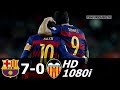 FC Barcelona vs Valencia 7-0 with Spanish Commentary HD 1080i