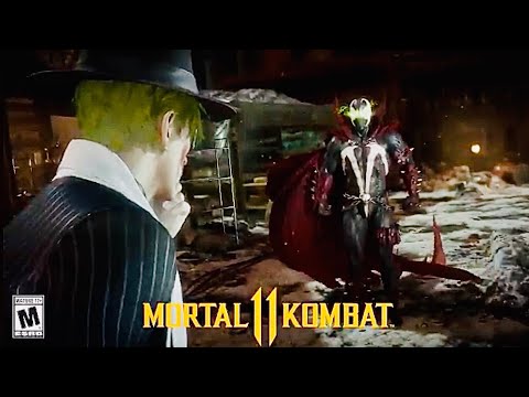 *NEW* SPAWN vs JOKER Intro Dialogue! - Mortal Kombat