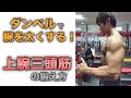 【肘が痛い方必見】上腕三頭筋をダンベルで鍛える筋トレメニューの解説・トライセプスエクステンションのやり方について