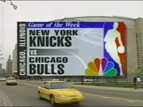 New York Knicks @ Chicago Bulls [98-04-18] | NBC pre-game intro
