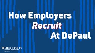 How Employers Recruit at DePaul