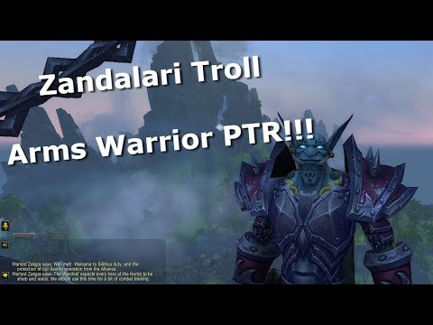 Zandalari Troll Arms Warrior First Look!!