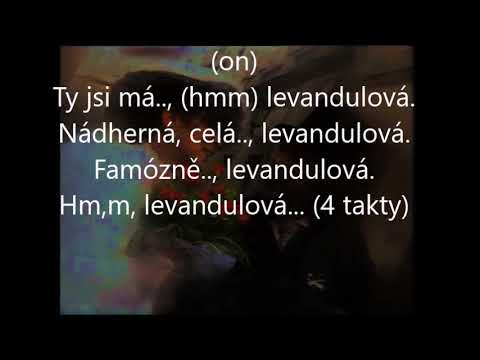 Levandulová, Hana Hegerová, Petr Hapka, karaoke lyrics