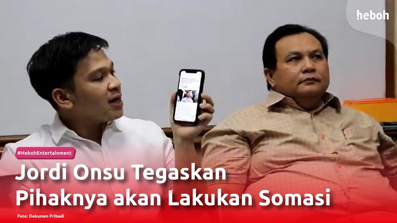 Jordi Onsu Tegaskan Pihaknya akan Lakukan Somasi