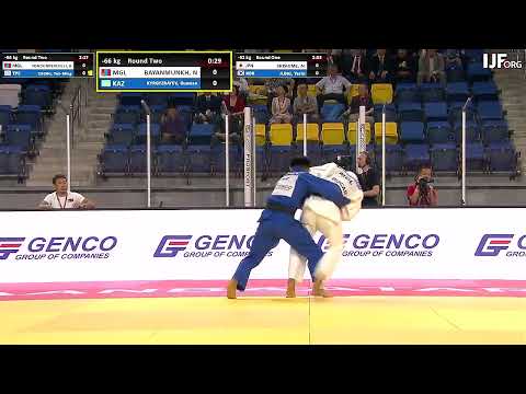 Judo MD 66kg 18 BAYANMUNKH, N MGL Waza Ari  Grand Slam Ulaanbaatar 2022