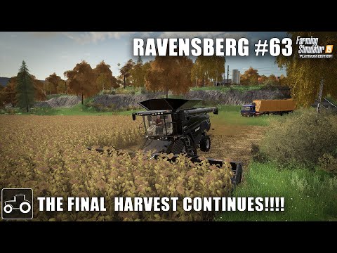 The Final Harvest Continues - Ravensberg #63 Farming Simulator 19 Timelapse