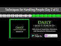 Techniques for Handling People (Day 2 of 5)