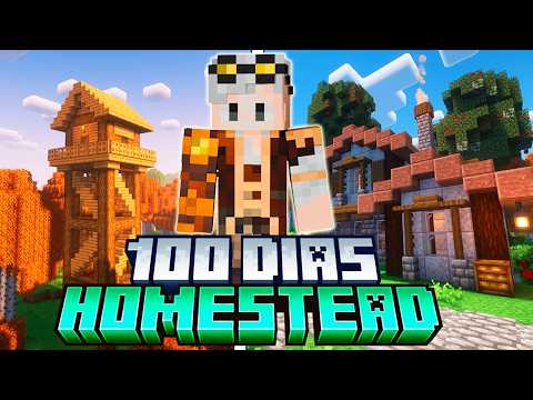 SOBREVIVI 100 DIAS no MINECRAFT HOMESTEAD