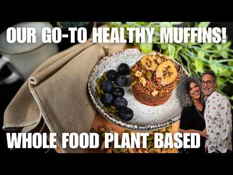 Healthy WFPB Muffins (No Oil, No Sugar!) | Easy Plant-Based Breakfast 🍌🥕