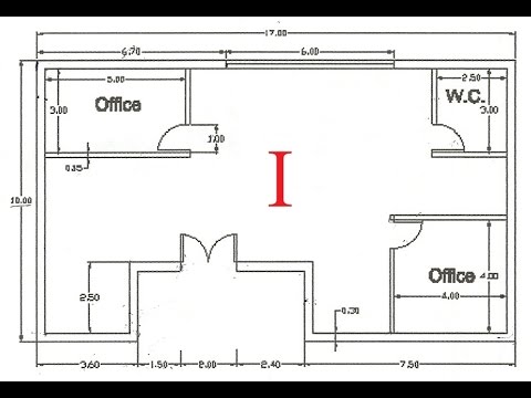 AutoCAD 2D #01 - Como fazer uma Planta de Arquitetura em 2D - Parte 01/02