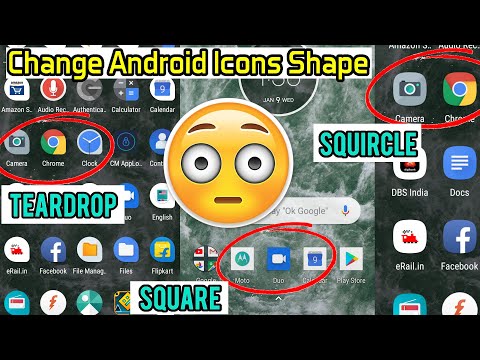Change Android Icons Shape (Square, TearDrop, Squircle) | How to