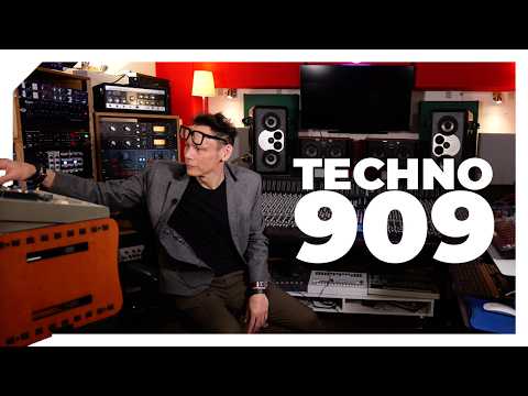 Luke Slater (aka Planetary Assault Systems) processing his TR-909 – In The Studio with Future Music