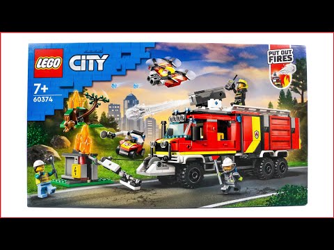 LEGO CITY 60374 Fire Command Truck Speed Build