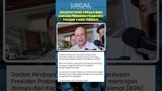 Respons Dadan Hindayana seusai Dicopot dari Kepala BGN: Prabowo Paham yang Terbaik