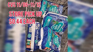 CVS Couponing 11/06-11/12|| $0.44 pampers easy ups|| store pick up deal 🏃‍♀️🏃‍♀️🏃‍♀️
