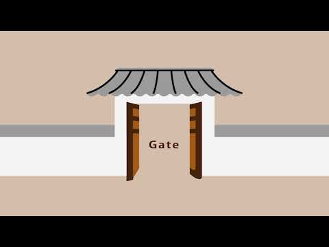 造形デザイン学科 Kanji Animation "門"