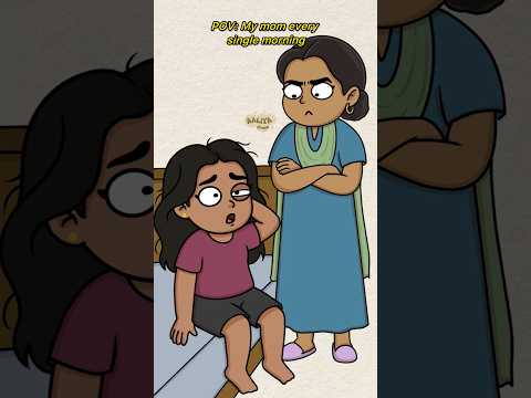 My daily alarm clock😵 #funny #relatable #animation #comedy #aaliyadraws #mom #sleep #momanddaughter