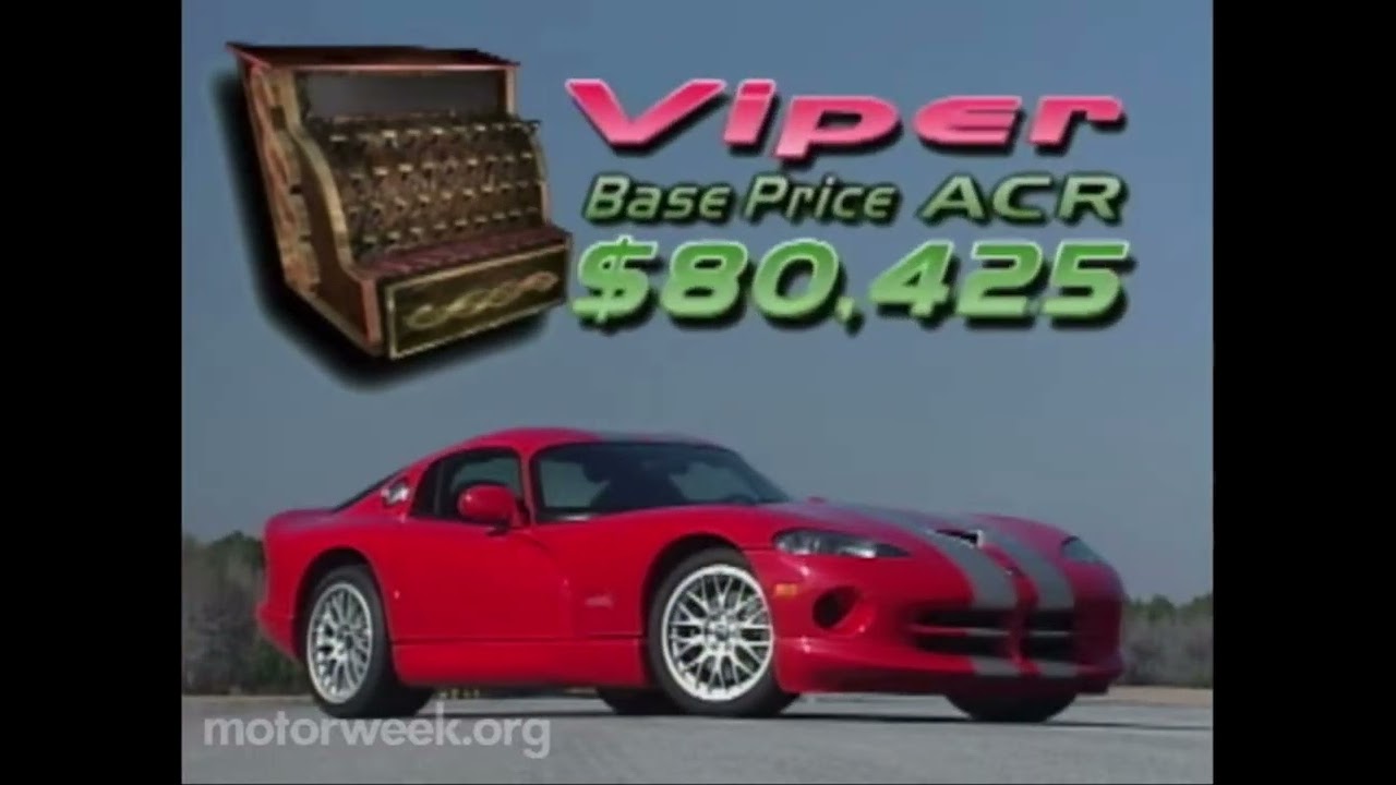 Motorweek 2000 Dodge Viper ACR Road Test