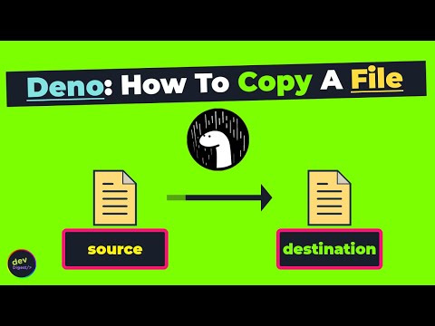 Deno How To Copy A File By Using The Deno Runtime API No URL Imports