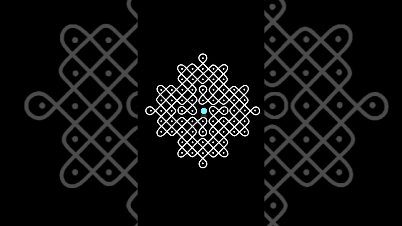 11 dots easy kolam/#shortsvideo/#sikkukolam/#shorts/#kambikolam