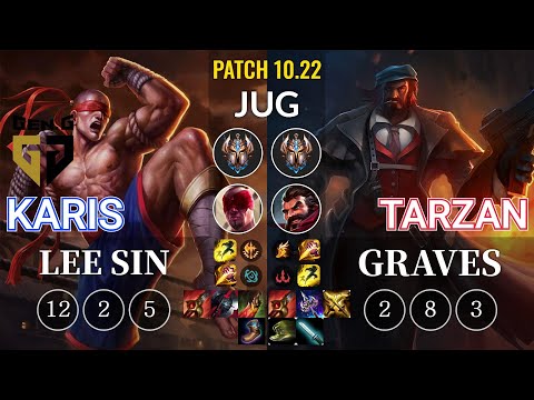 GEN Karis Lee Sin vs Tarzan Graves Jungle - KR Patch 10.22