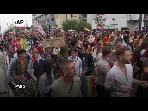 Thousands attend Pride march in Paris