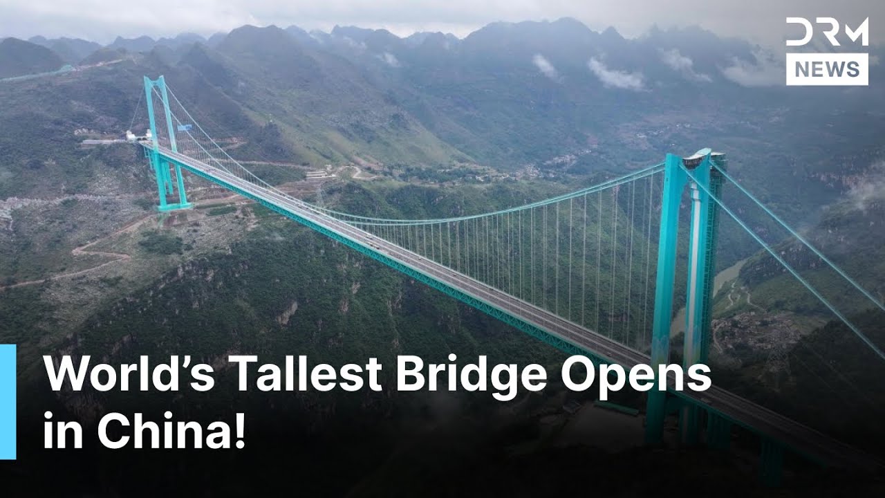 China Inaugurates Huajiang Grand Canyon Bridge, World's Highest Structure