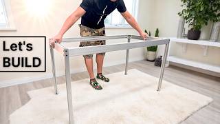How To Build A Table Frame - Using Aluminum Extrusion