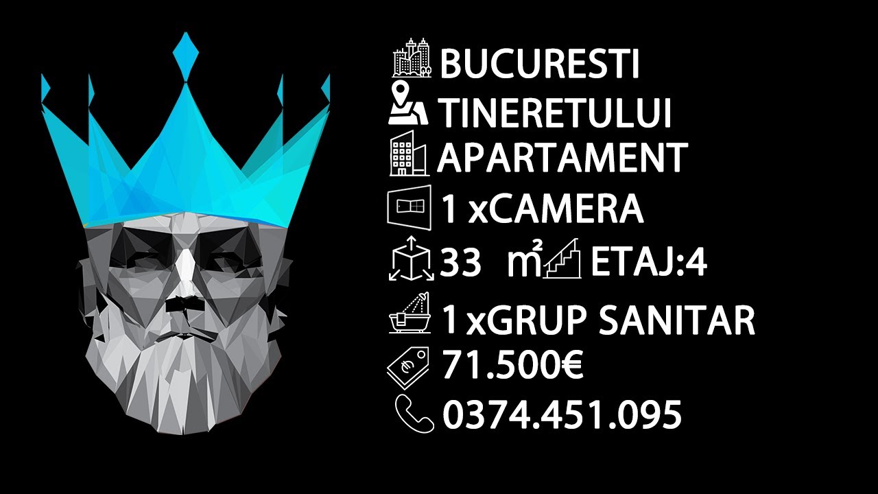 Tur video Tineretului , Piscului | Garsoniera | Balcon | Metrou 8 Minute 