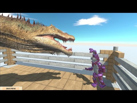 FNAF Bonnie Animatronics VS Big Dinosaurs -  Animal Revolt Battle Simulator