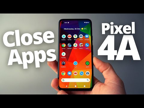 How to Close Running Apps in Google Pixel 4a Android Phone -Clear Memory from Applications